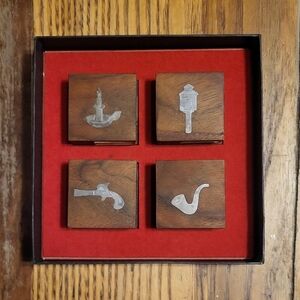 Dansk Brown and Silver Design Matchbox